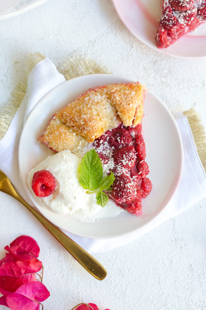Slice of Raspberry Galette