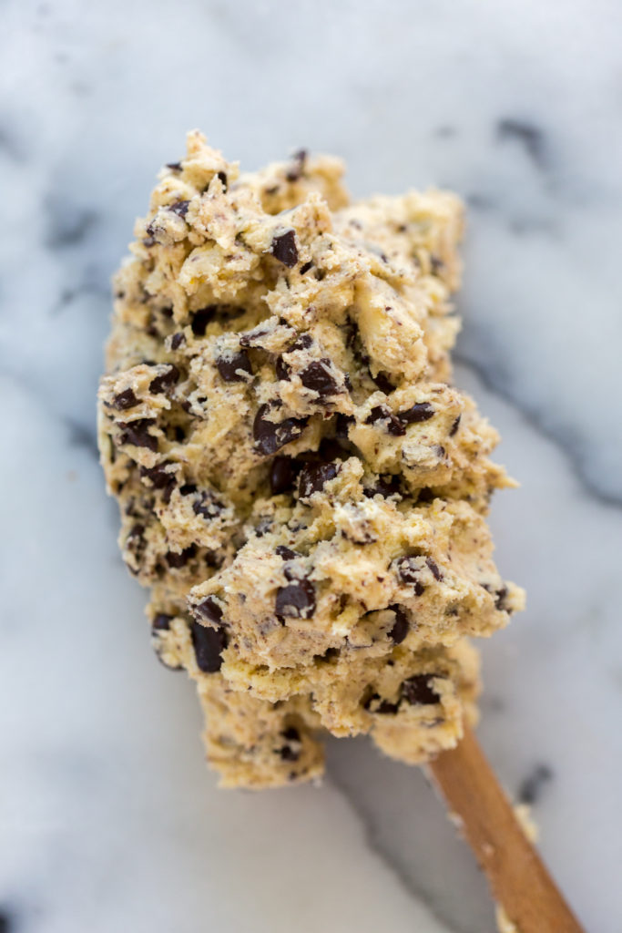 Chocolate Chunk Shortbread Cookie dough