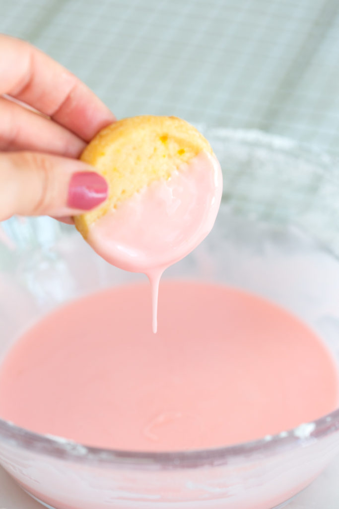 Glazing Orange Campari Shortbread Cookies