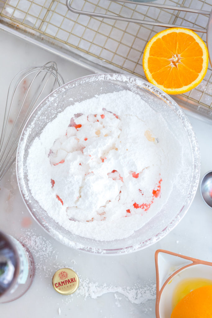 Orange Campari Shortbread Cookie glaze ingredients