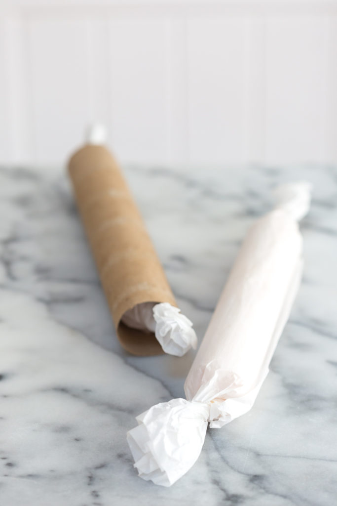 Orange Campari Shortbread Cookie dough in roll