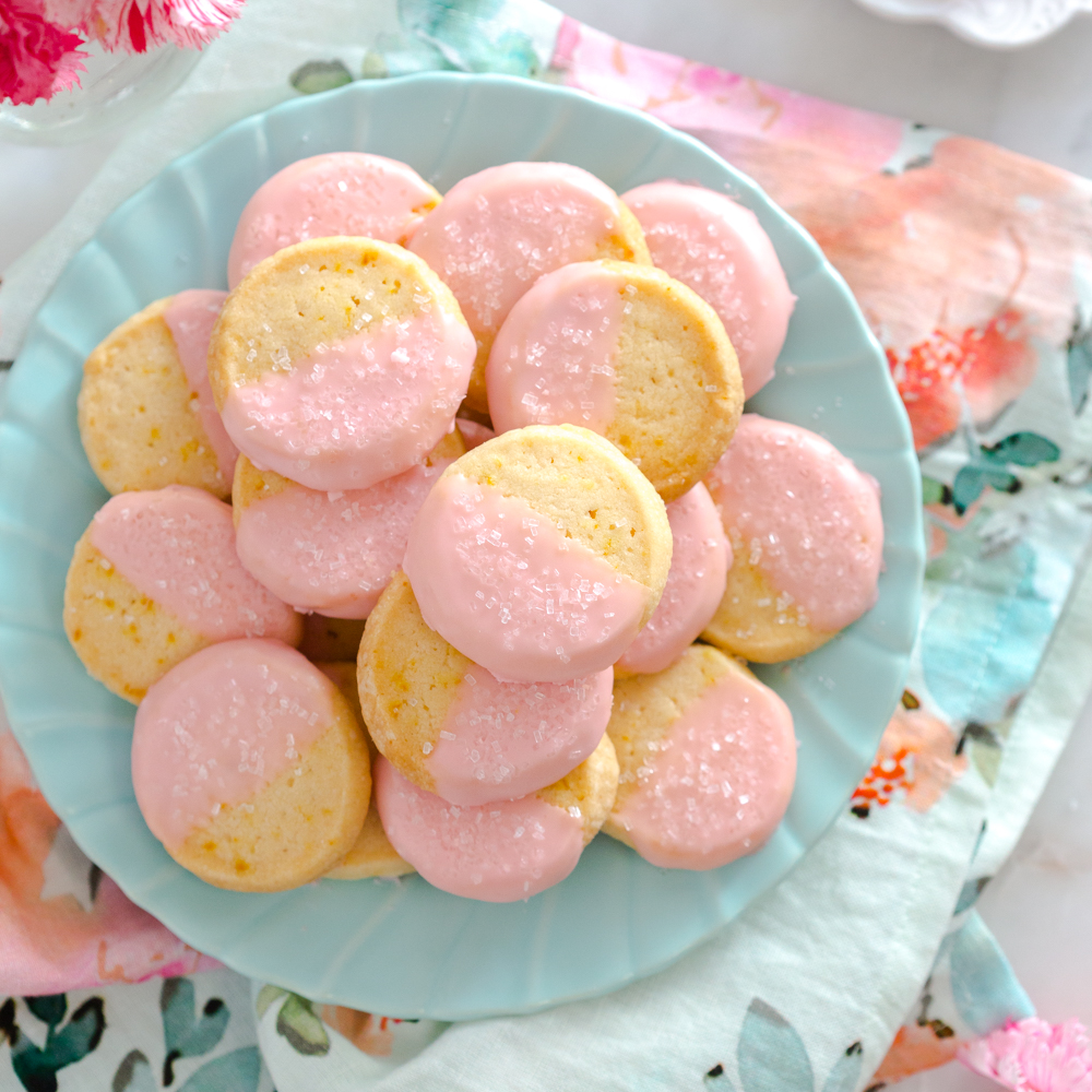 Glazed Campari Shortbread Cookies by Baking The Goods