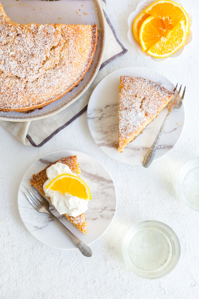 Slices of Orange Aperitivo Olive Oil Cake
