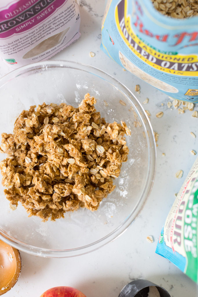 Oat Streusel Muffins topping