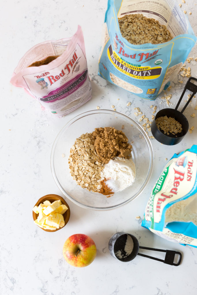 Streusel Muffins topping ingredients