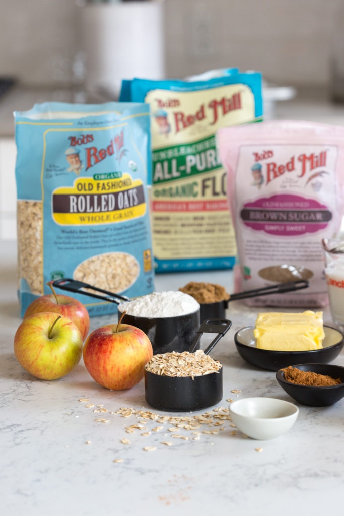 Apple Cider Oat Streusel Muffins ingredients