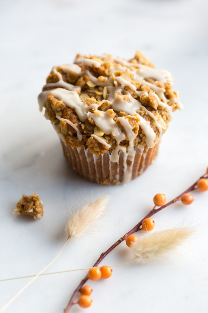 Apple Cider Oat Streusel Muffin