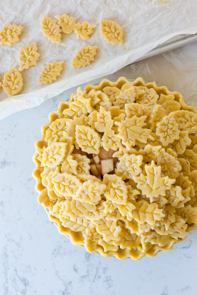 Topping Apple Pear Gruyere Pie