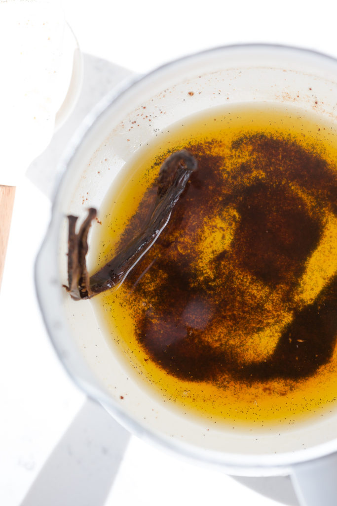 Apple Pear Gruyere Pie - browned butter vanilla filling