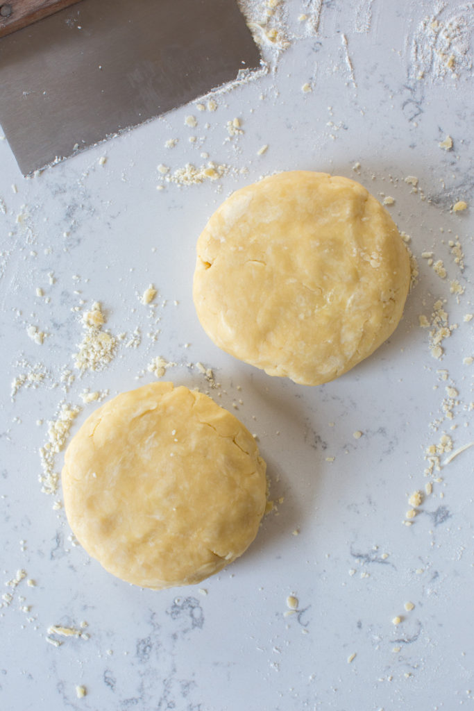 Gruyere pie dough disks