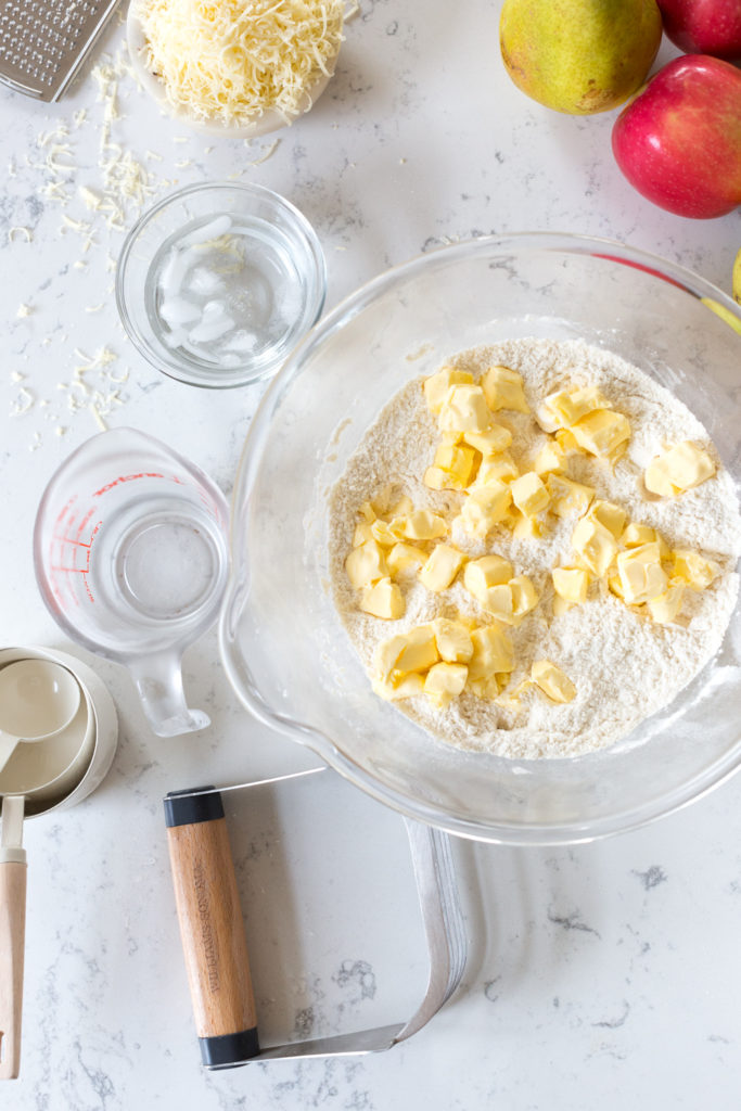 All Butter Vodka Pie Dough ingredients