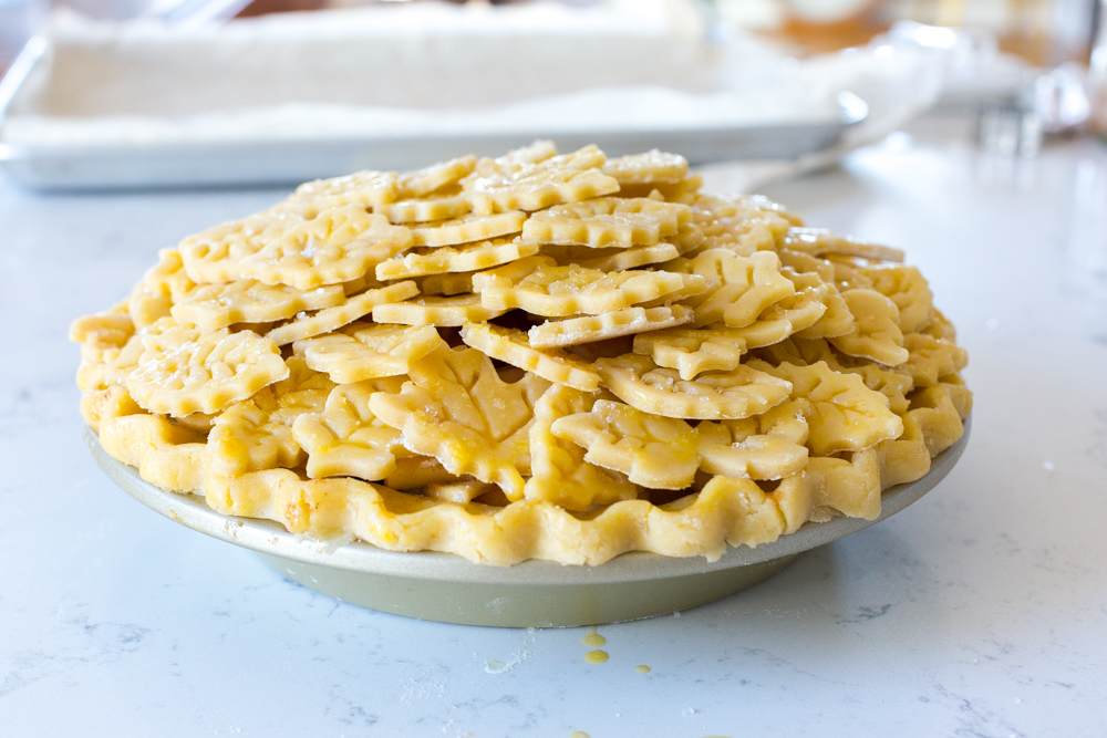 Apple Pear Gruyere Pie - pre-baked