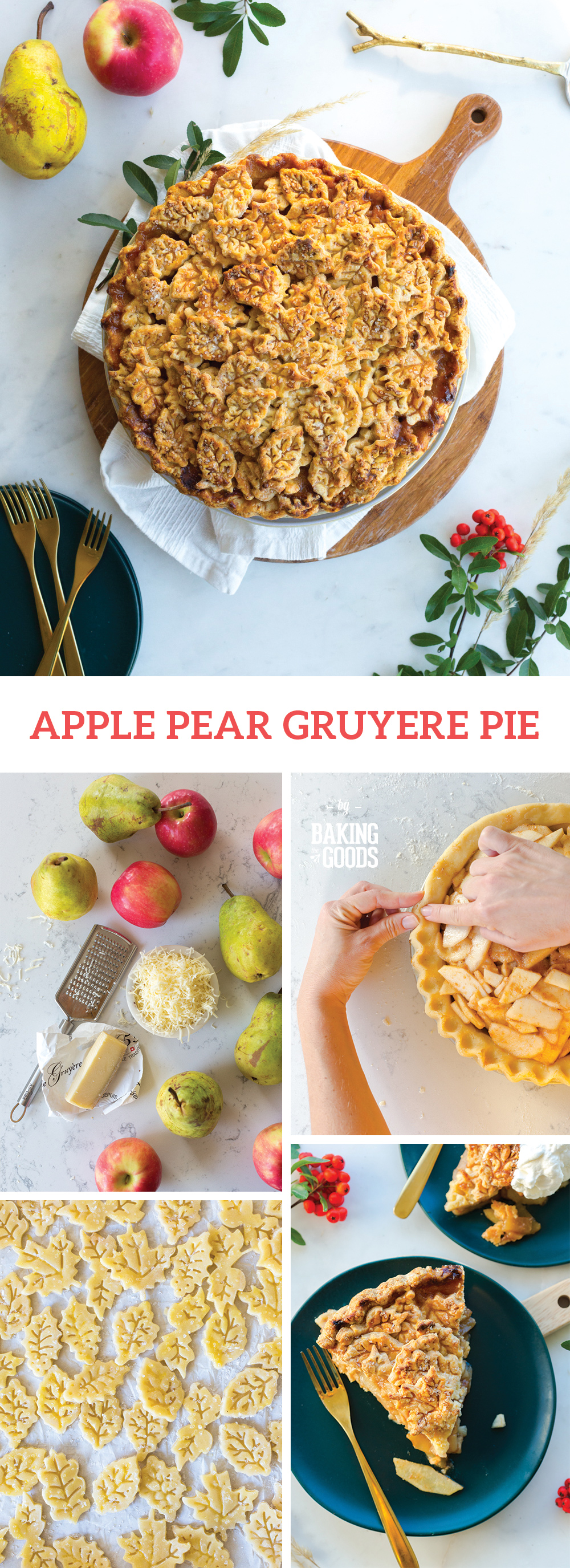 Apple Pear Gruyere Pie by Baking The Goods