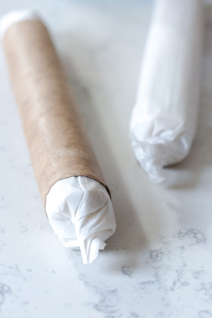 Cherry Pistachio Shortbread Cookie dough logs