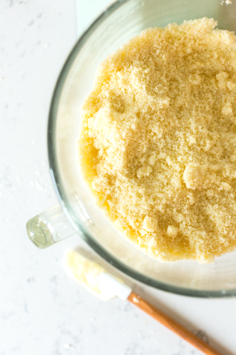 Reverse creaming Eggnog Sheet Cake batter