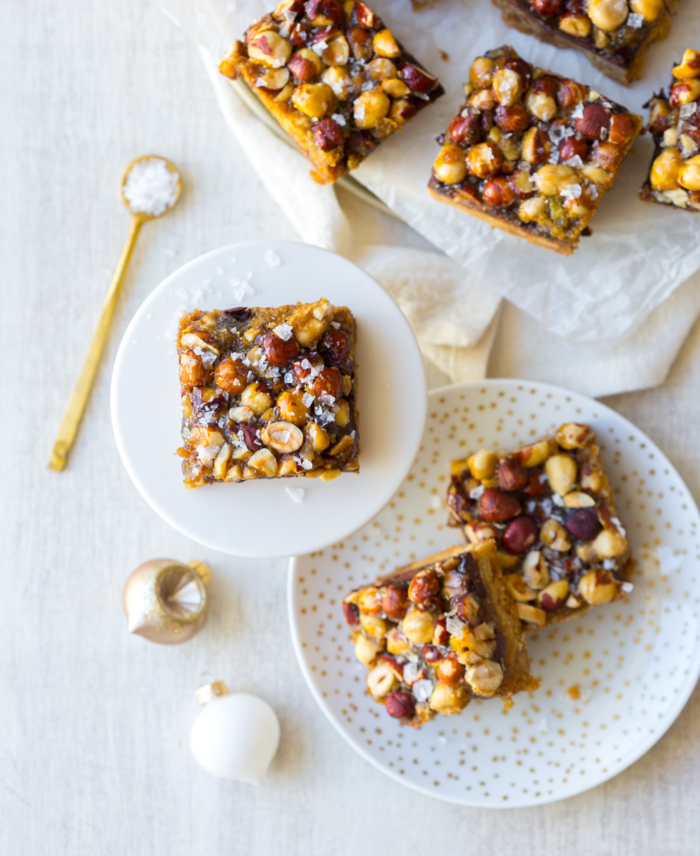 Hazelnut and Chocolate Cookie Bars