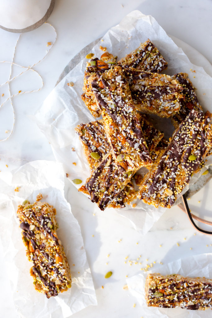 Seedy Almond Oat Bars