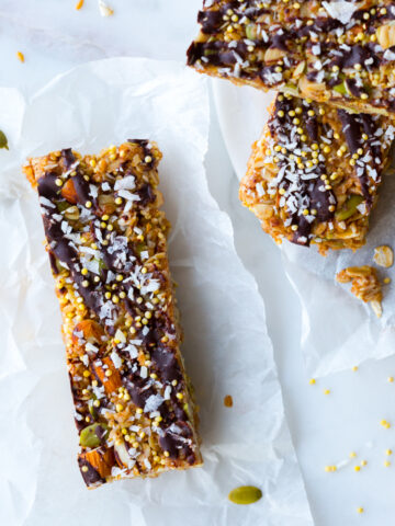 Seedy Almond Oat Bars by Baking The Goods