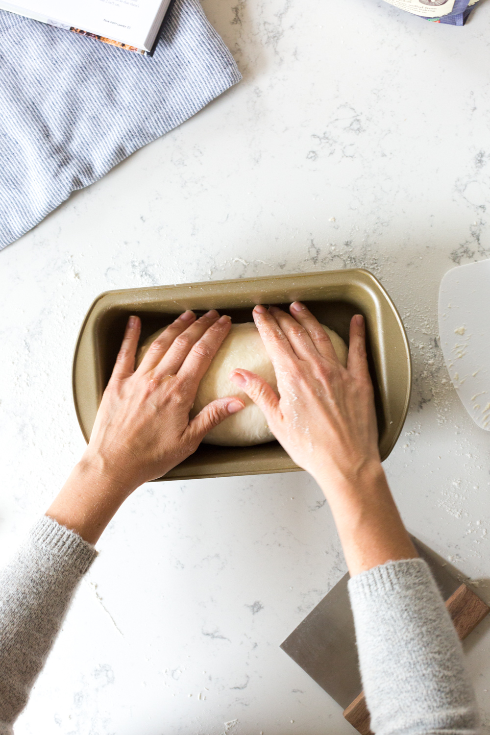 Oiling Best Basic White Bread dough
