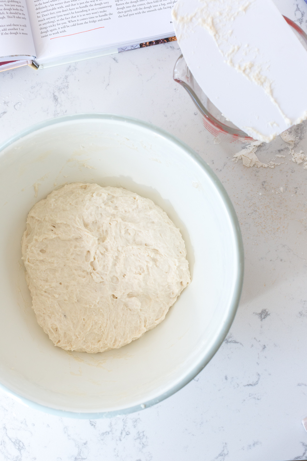 Best Basic White Bread dough mixed