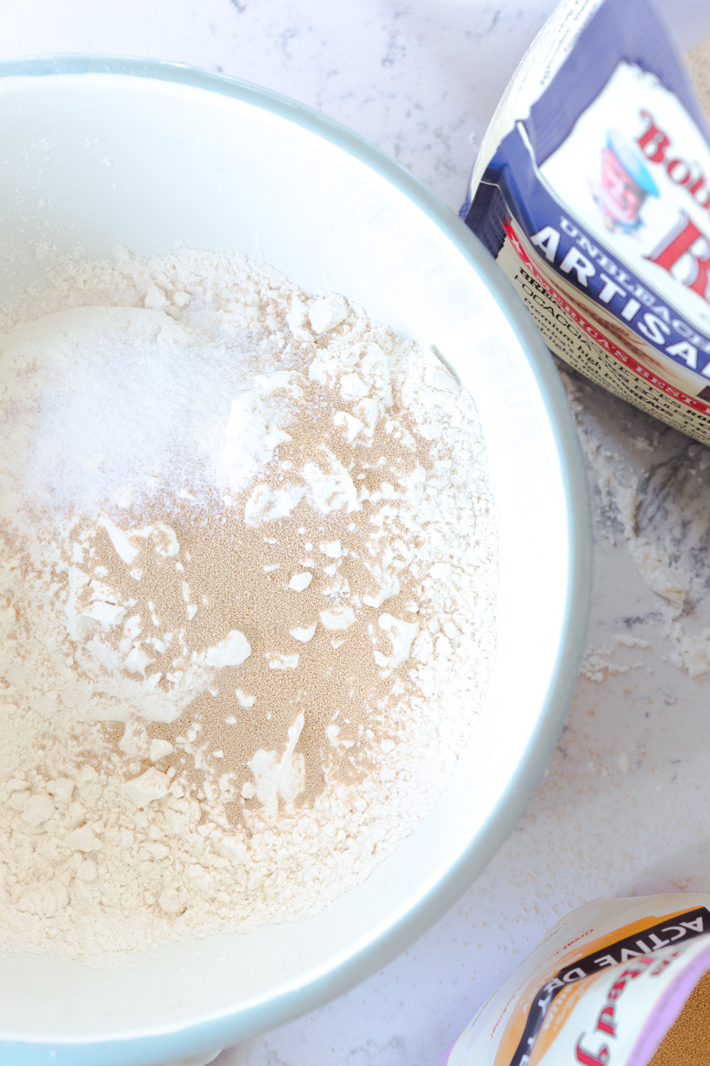 Best Basic White Bread dry ingredients