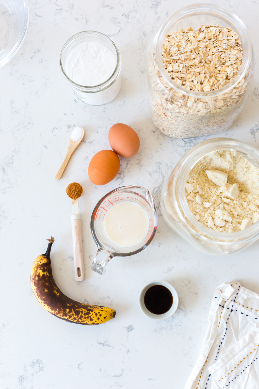 Gluten Free Almond Flour Banana Pancakes ingredients 