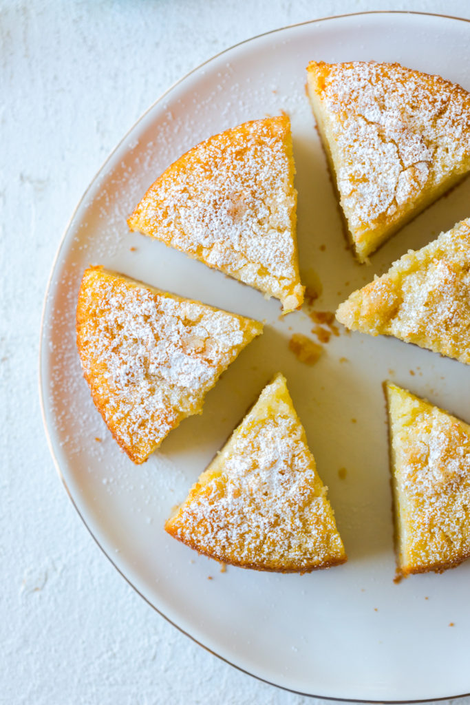 Sliced Limoncello Olive Oil Cake