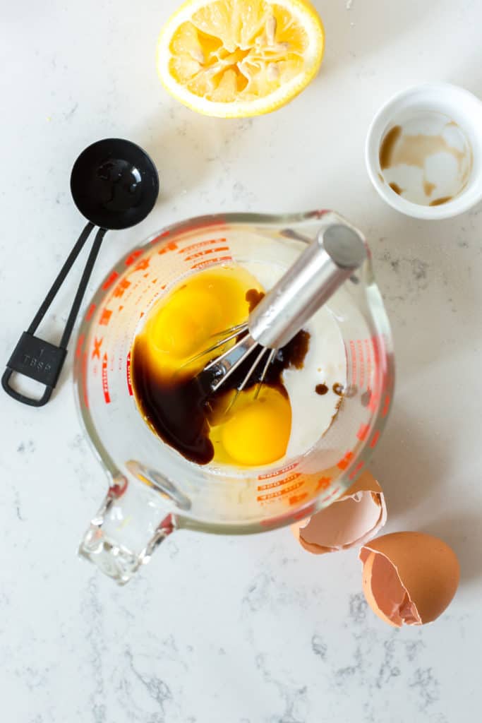 wet ingredients for scones