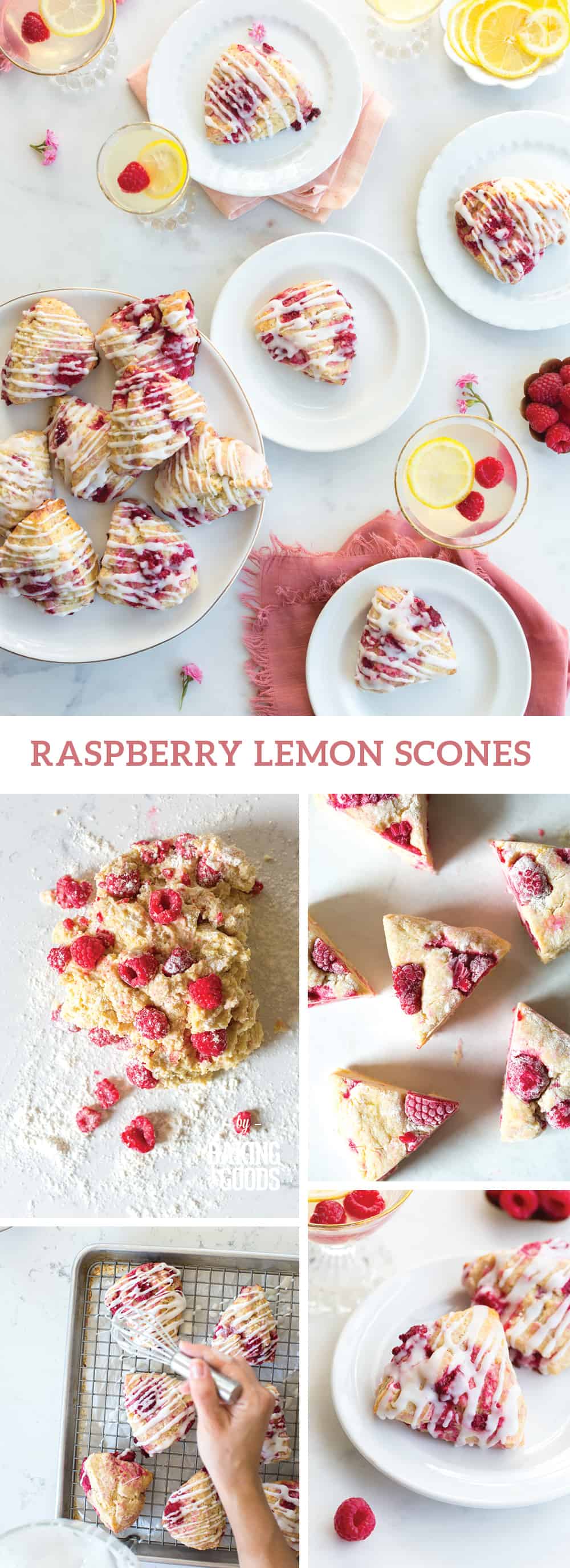 Raspberry Lemon Scones by Baking The Goods