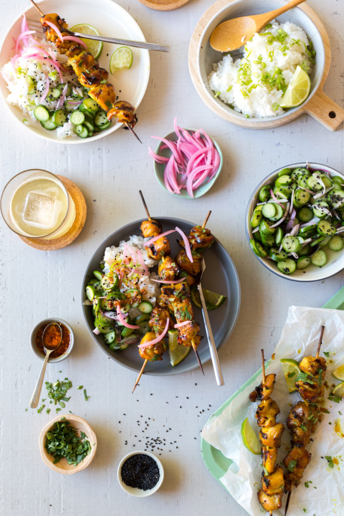 BBQ Ginger Honey Lime Chicken dinner