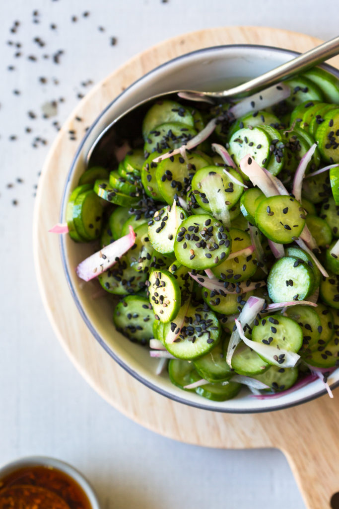 Quick Pickled Cucumber Salad