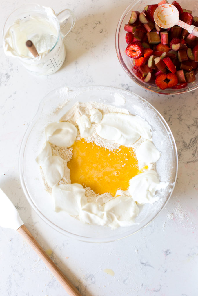 Coffee Cake folding ingredients
