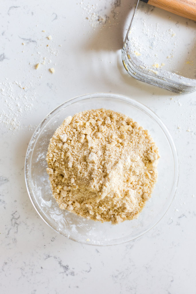 Coffee cake crumble top