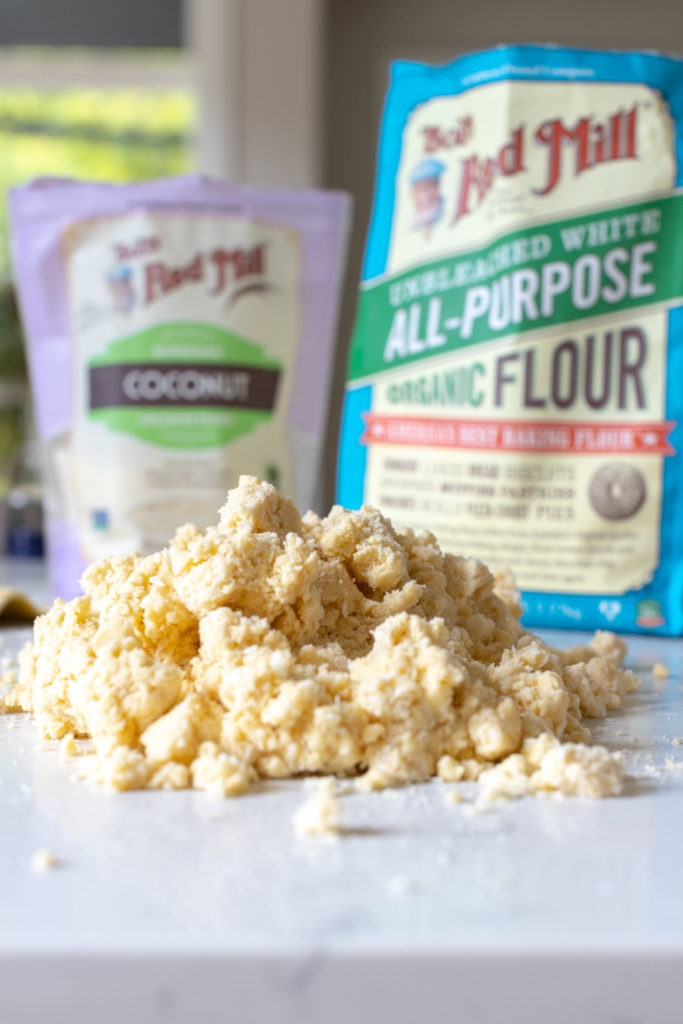 Coconut Pie Dough mixed