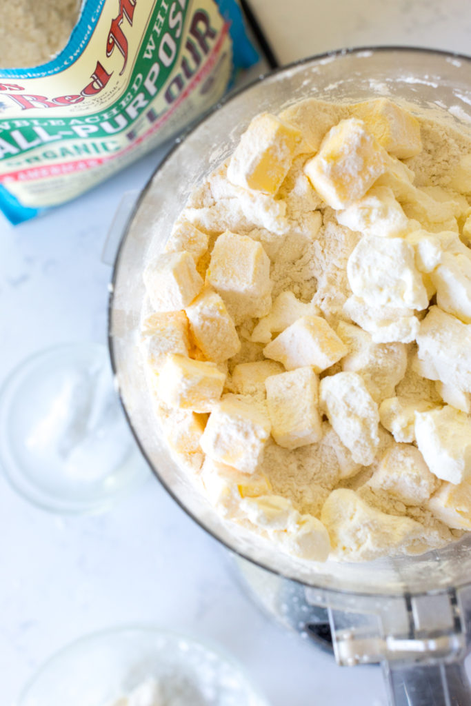 cubed butter for pie dough