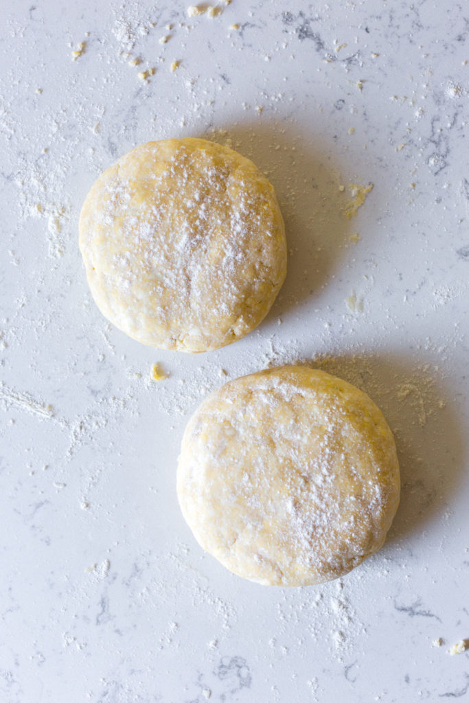 Pie Dough with cream cheese disks