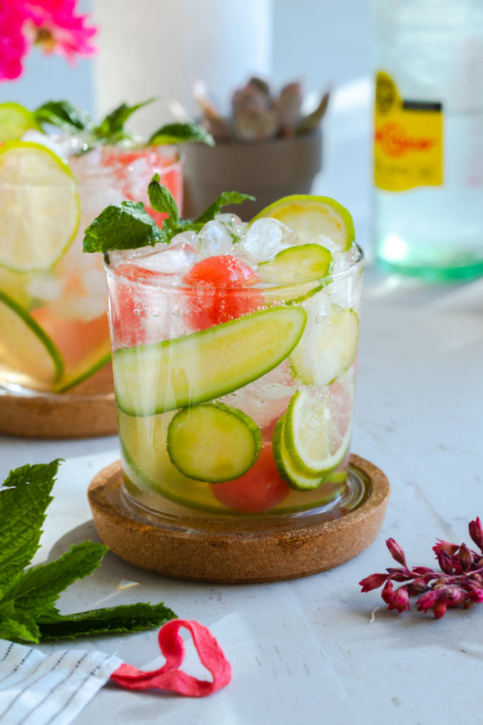 Cucumber Melon Sangria Coolers