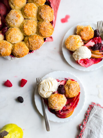 Pear Berry Cobbler by Baking The Goods