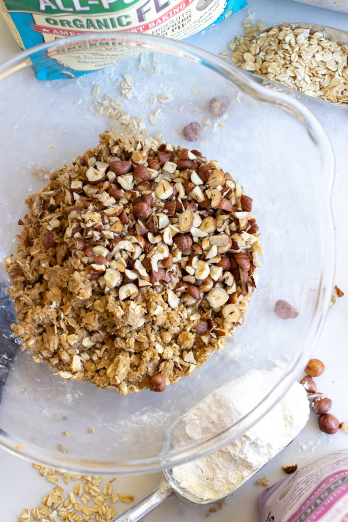 Hazelnut Apple Crisp topping