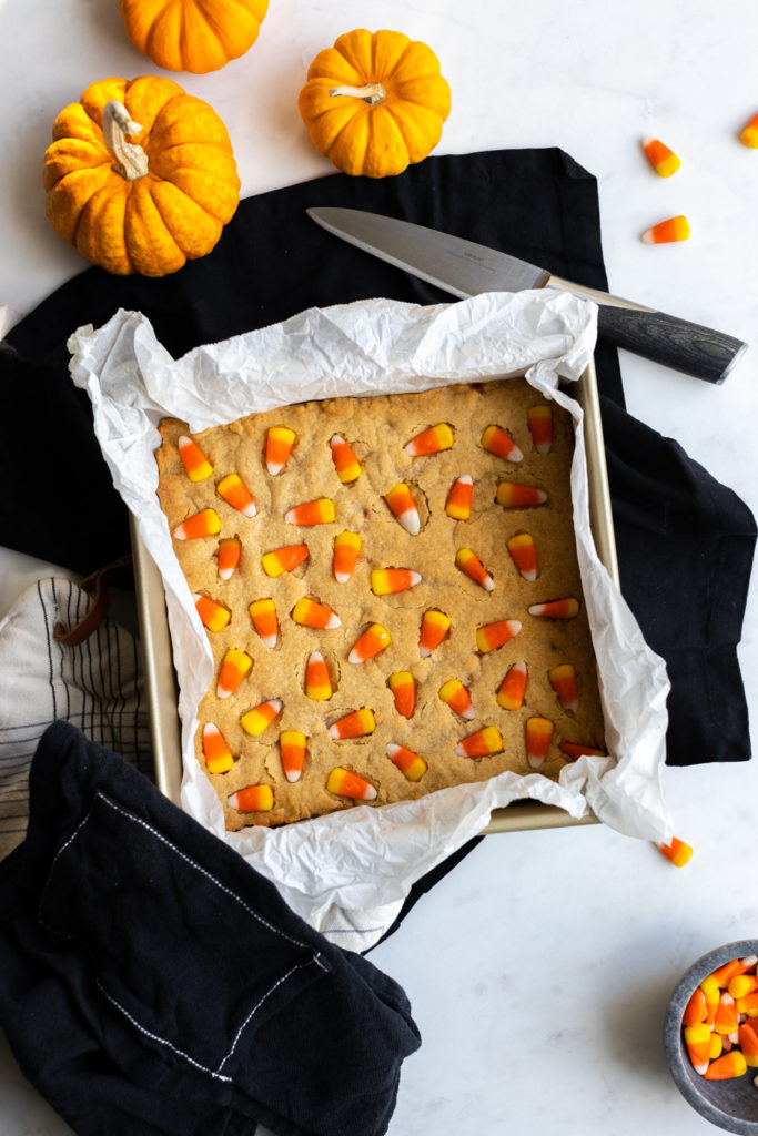 Candy Corn Blondie Block