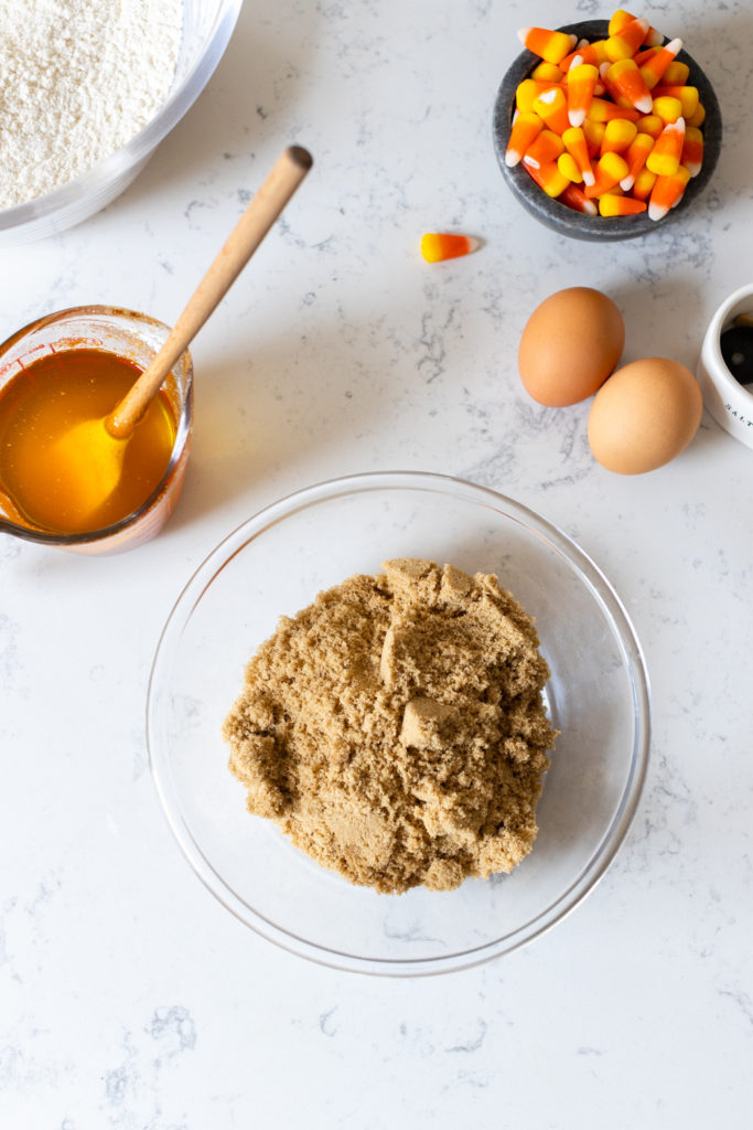 Ingredients for Candy Corn Blondies
