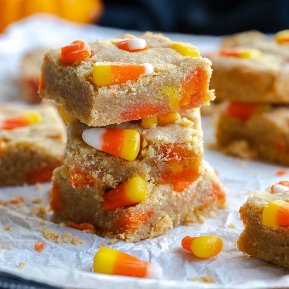Candy Corn Blondies by Baking The Goods
