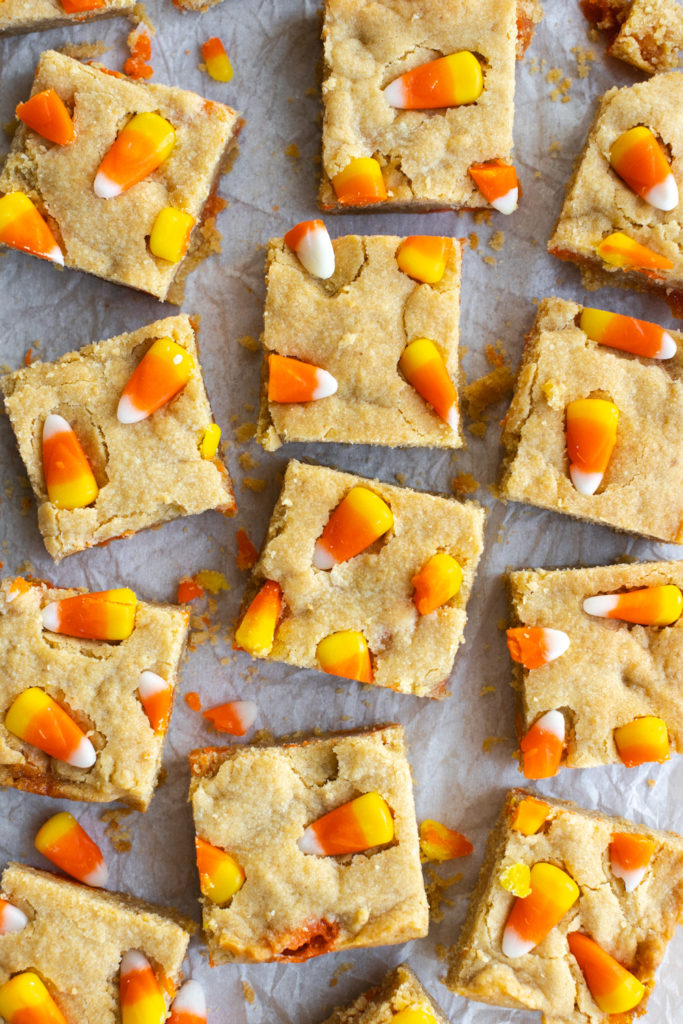 Blondies with Candy Corn