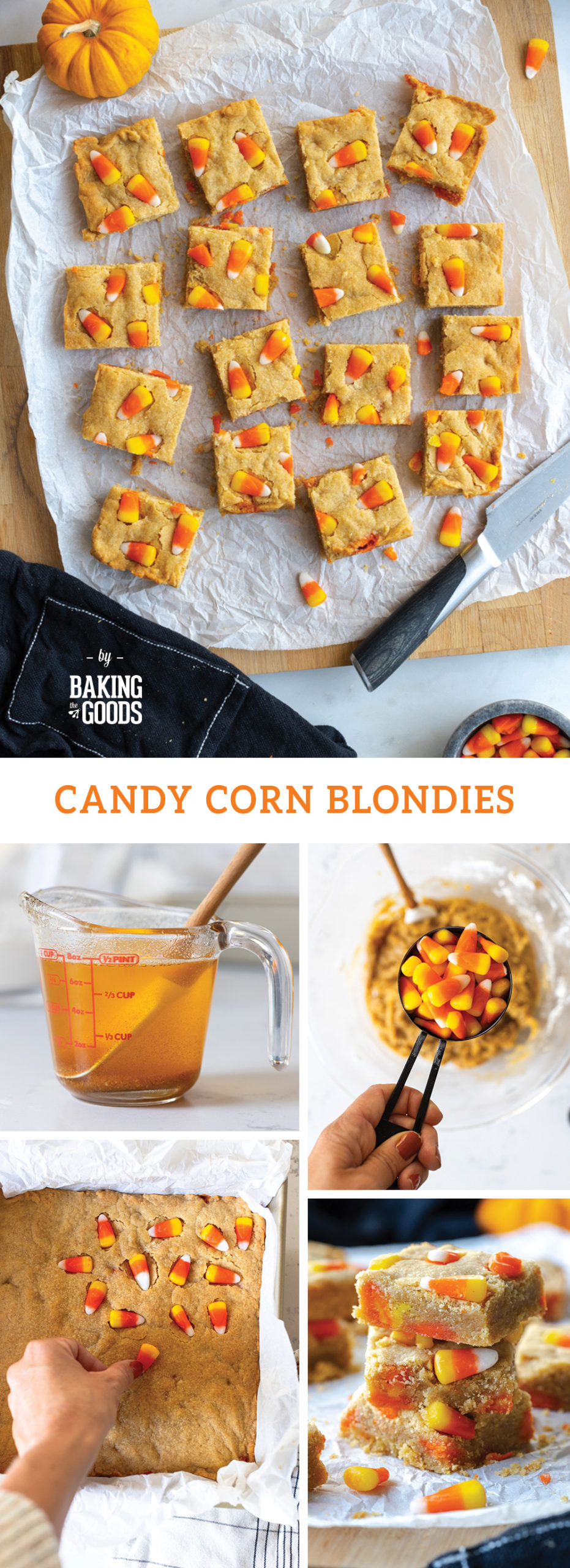 Candy Corn Blondies by Baking The Goods