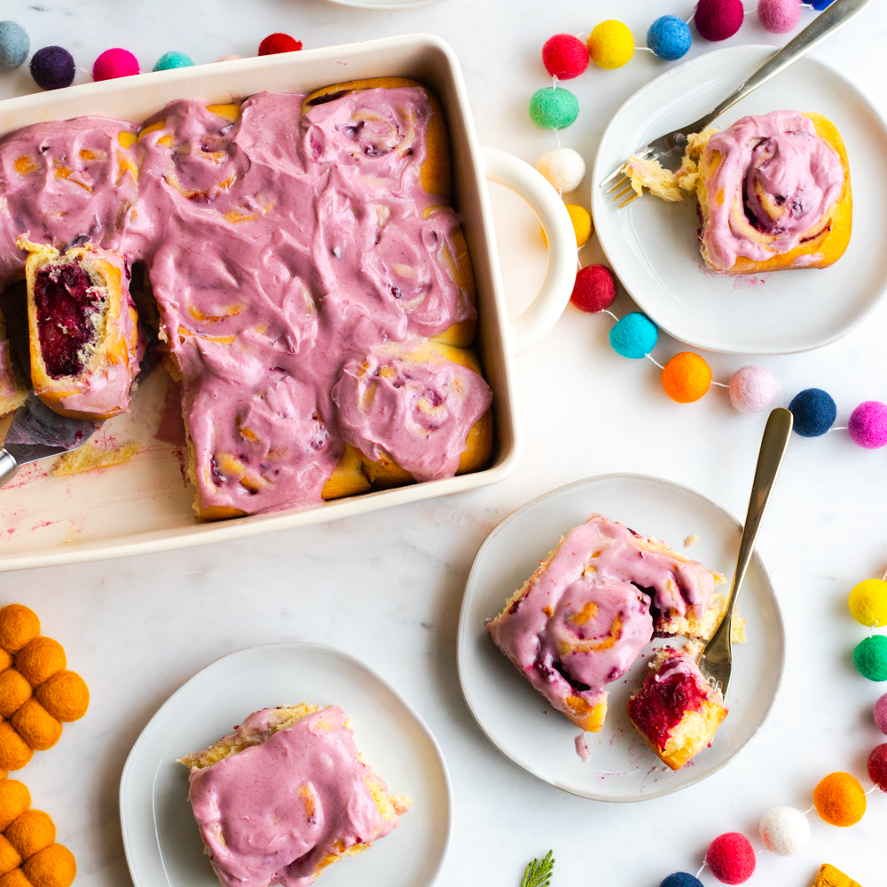 Cranberry Orange Spice Rolls by Baking The Goods