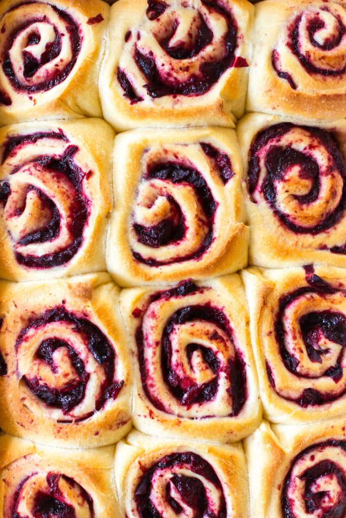 Baked Cranberry Orange Spice Rolls