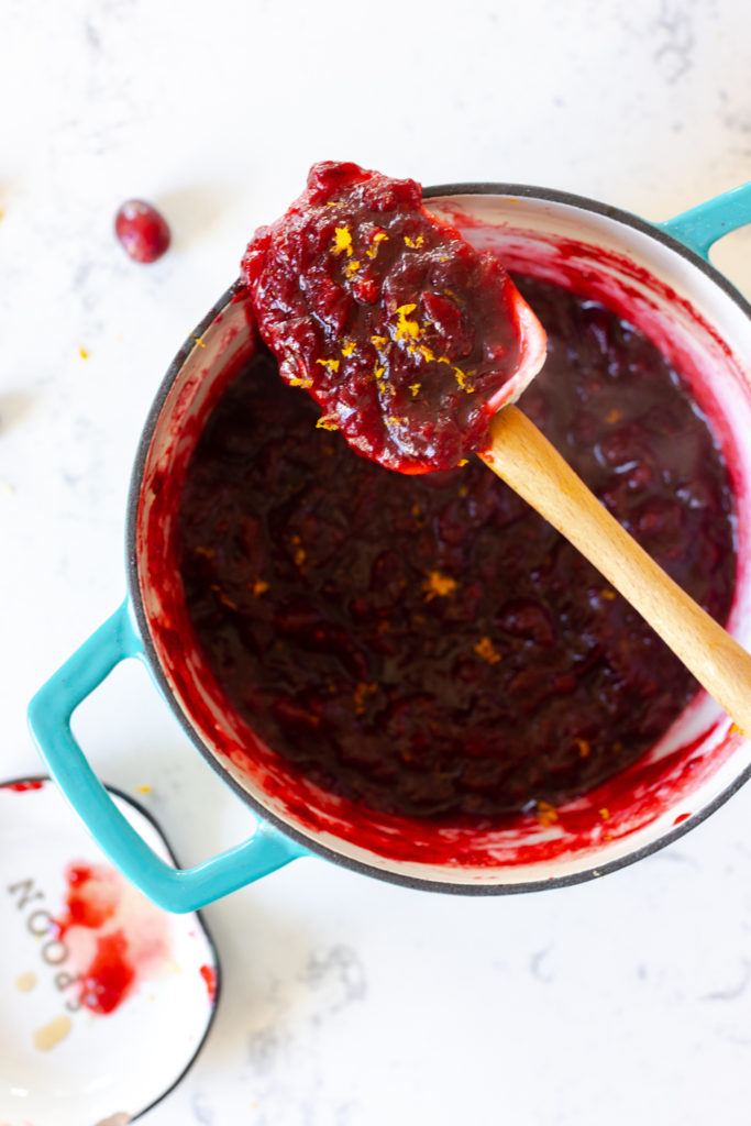 Cranberry orange spice filling