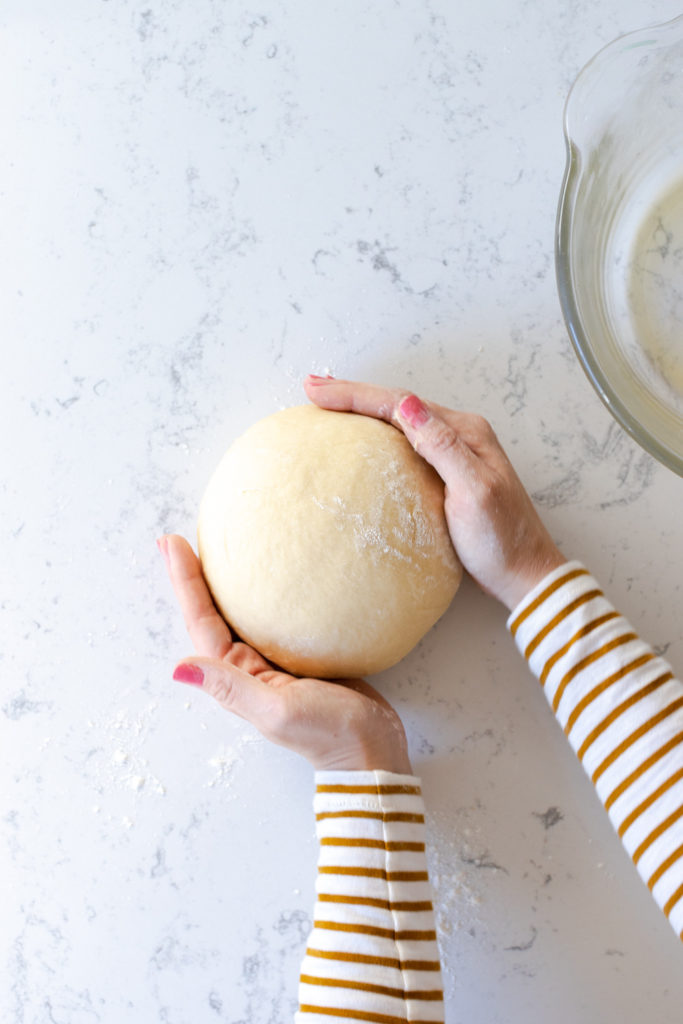 step 4 to shaping a boule