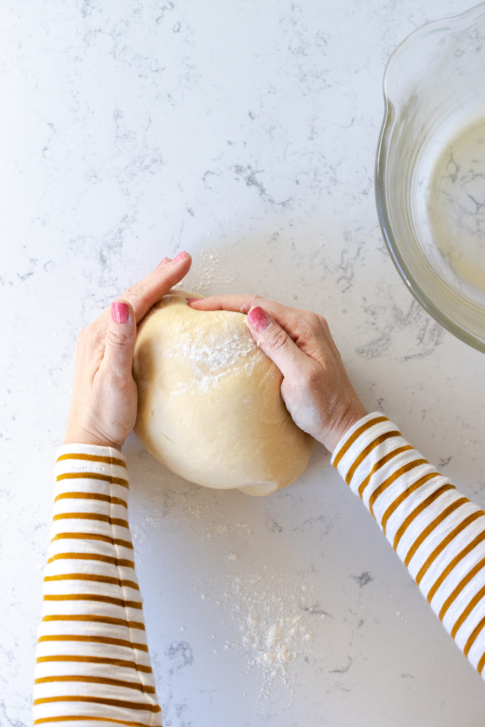 step 3 to shaping a boule