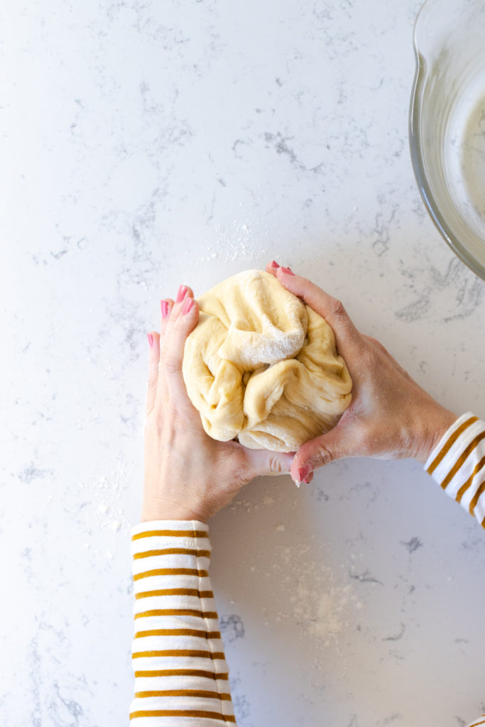 step 2 to shaping a boule